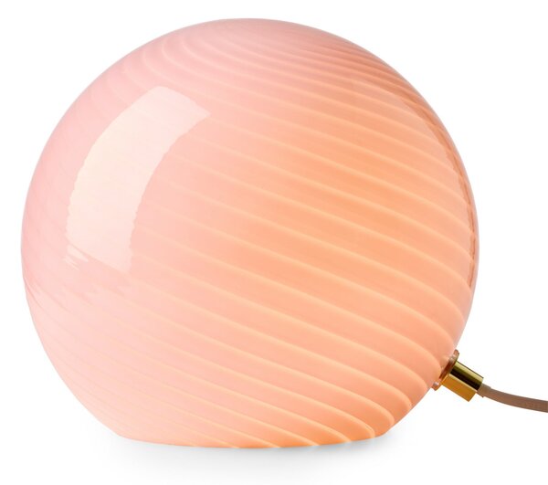 Stolní lampa Halo Design, CANDY, Pudrová, Obývací pokoj, Sklo, Design
