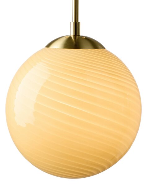 Závěsná svítidlo Halo Design, CANDY BALL, stmívatelné, Béžová, Obývací pokoj, Sklo, Design