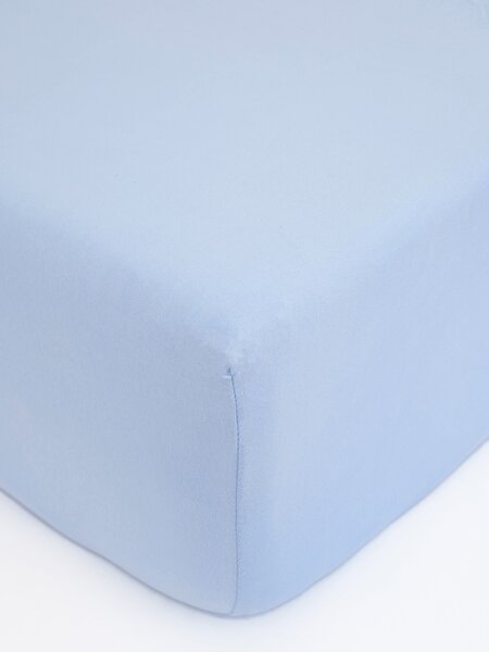 MK Lůžkoviny Jersey prostěradlo do postýlky Classic 60 x 120 cm – světle modrá