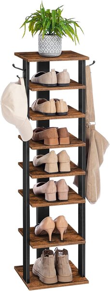 Botník Vasagle Kloudy 28 cm černý/hnědý