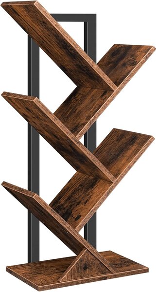 Knihovna Vasagle Mergo 71 cm hnědá