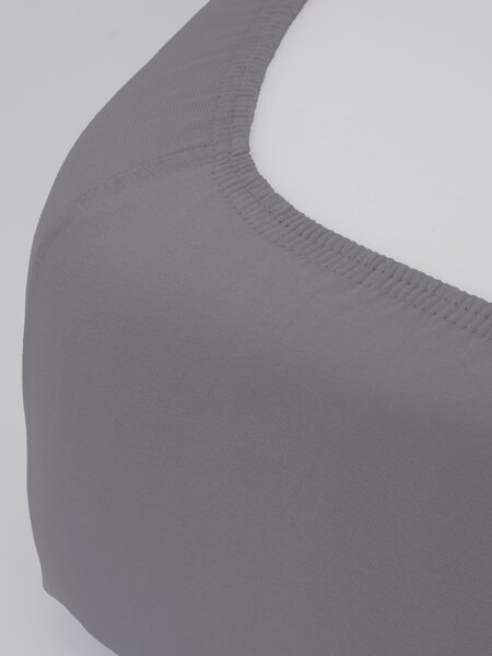 MK Lůžkoviny Jersey prostěradlo do postýlky Classic 60 x 120 cm – tmavě šedá