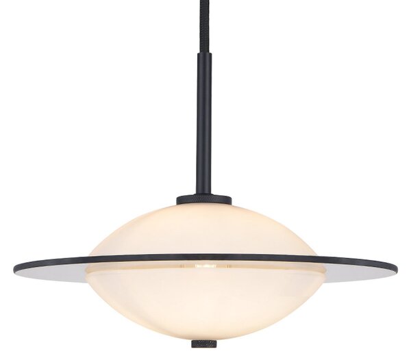 Závěsná svítidlo Halo Design, ORBIT, stmívatelné, Černá, Obývací pokoj, Sklo, Design