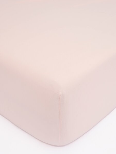 MK Lůžkoviny Jersey prostěradlo do postýlky Classic 60 x 120 cm – pudrová