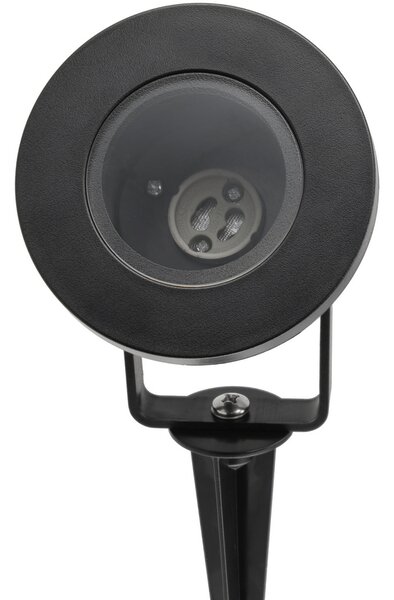 BERGE LED zahradní lampa - vestavěný reflektor GU10 - IP65 - černá