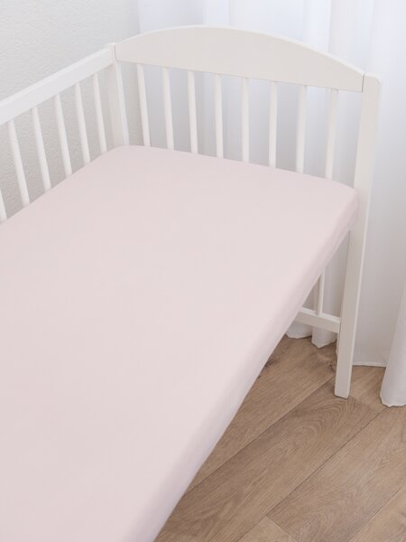 MK Lůžkoviny Jersey prostěradlo do postýlky Classic 60 x 120 cm – starorůžová