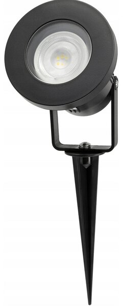 BERGE LED zahradní lampa - vestavěný reflektor GU10 - IP65 - černá