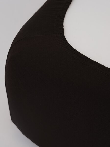 MK Lůžkoviny Jersey prostěradlo Classic 90 × 200 cm - tmavě hnědá