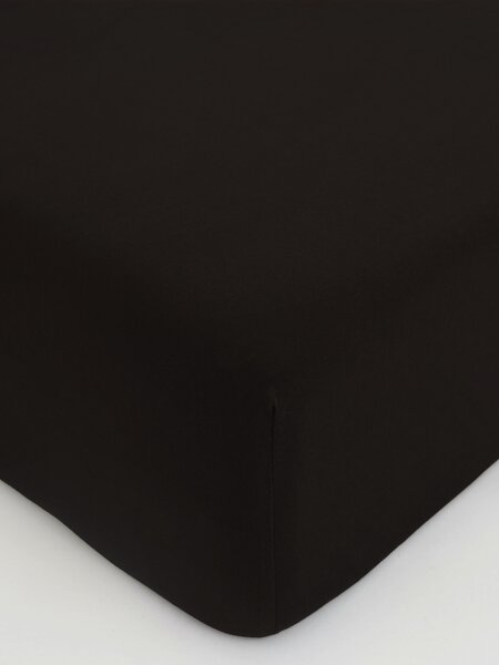 MK Lůžkoviny Jersey prostěradlo Classic 90 × 200 cm - tmavě hnědá