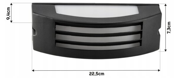 BERGE Venkovní nástěnné LED svítidlo E27 fasádní