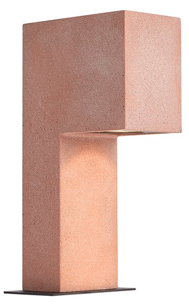 Moderní venkovní sloupek terakota 35 cm IP44 - Pompei