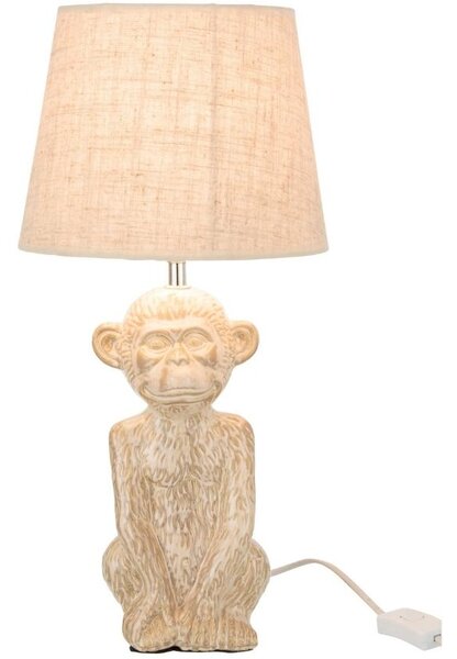 Béžová keramická stolní lampa J-Line Maki 46 cm