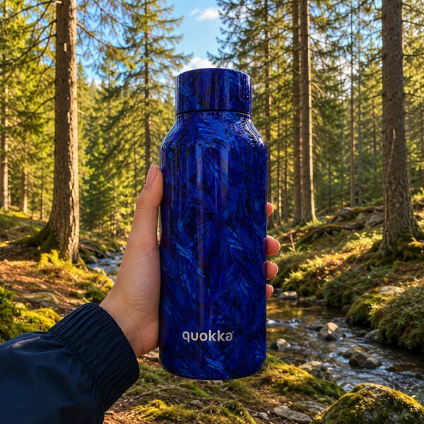 Nerezová termoláhev Solid, 510ml, Quokka, night forest