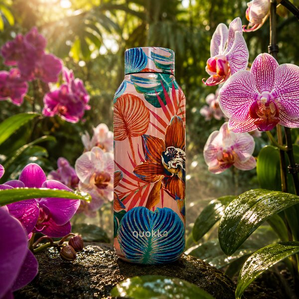 Nerezová termoláhev Solid, 510ml, Quokka, orchid pink