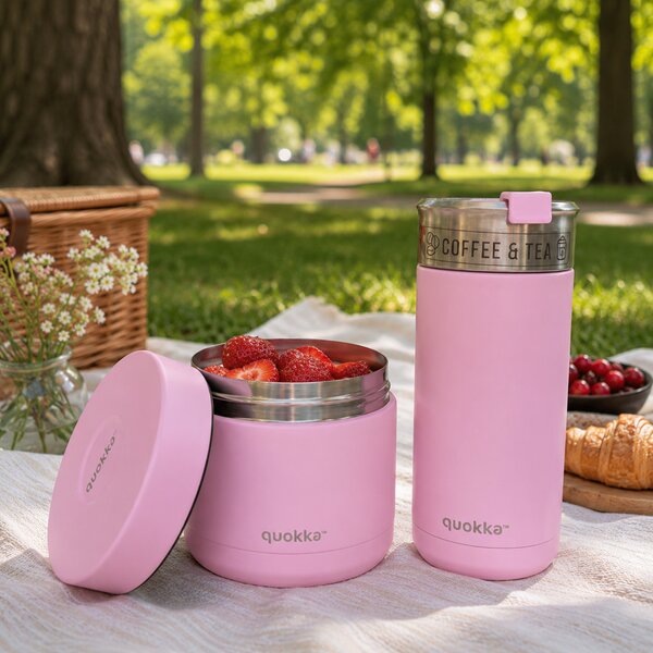 Termonádoba na jídlo Whim, 600ml, Quokka, růžová