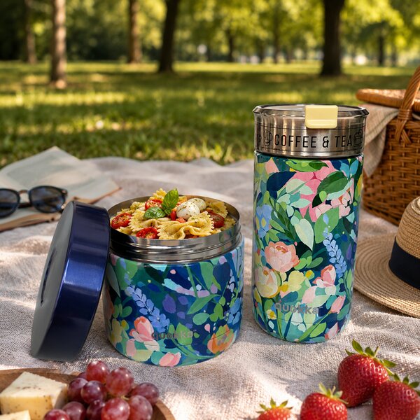 Termonádoba na jídlo Whim, 600ml, Quokka, floral party