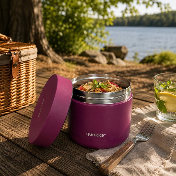 Termonádoba na jídlo Whim, 600ml, Quokka, vínová