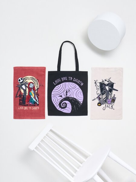 Sinsay - Bavlněné ručníky 2 ks Nightmare Before Christmas - vícebarevná
