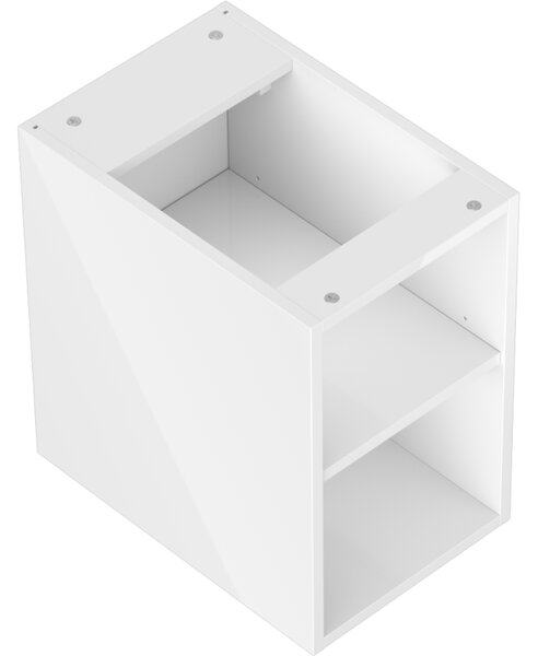 Mexen Box-A, otevřená skříňka s policí 30 cm, lesklá bílá, 91AX2-0300-470-0-00
