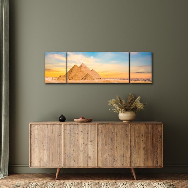 Obraz egyptských pyramid (170x50 cm)