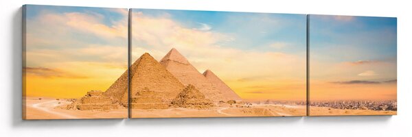 Obraz egyptských pyramid (170x50 cm)