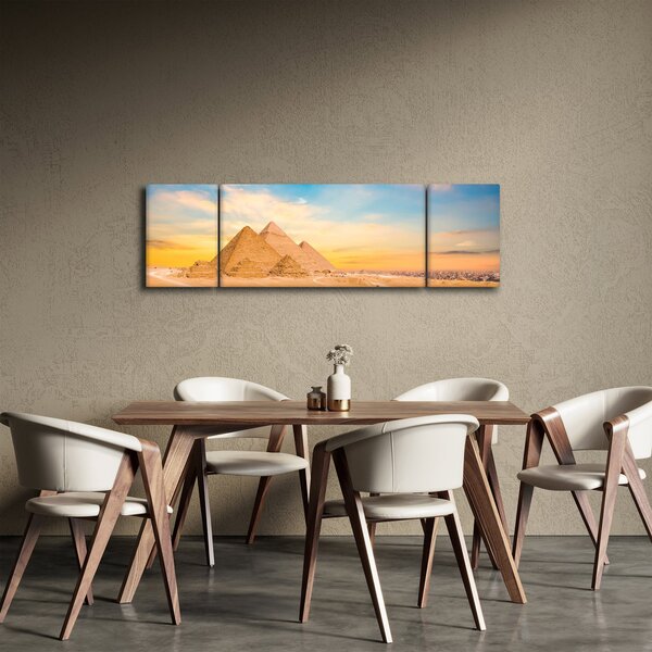 Obraz egyptských pyramid (170x50 cm)