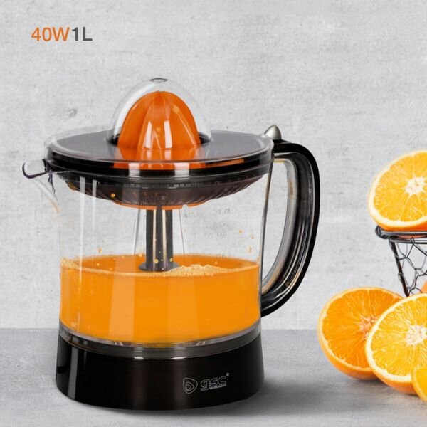 Elektrický odšťavňovač Väline Bekily 40W, 1 l, na citrusy, černý, 3 roky záruka