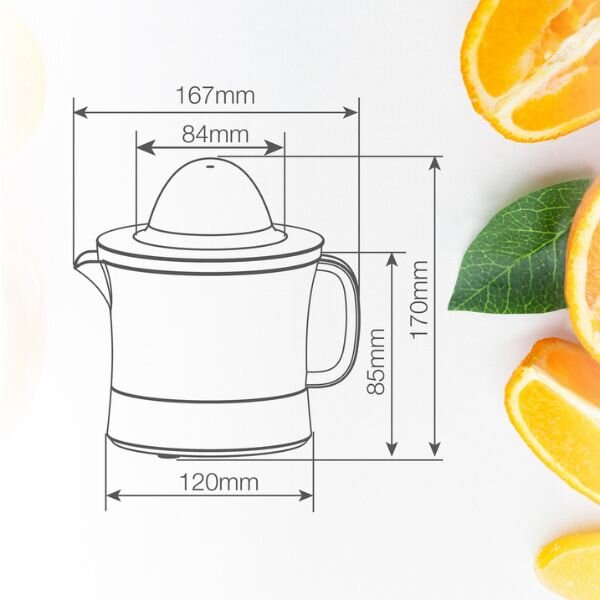 Elektrický odšťavňovač Väline Esira 25W, 0,5l, na citrusy, 3 roky záruka
