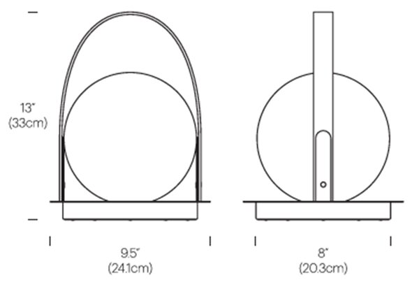 Pablo designové stolní lampy Bola Lantern