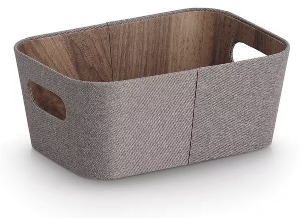 Zeller Present Úložný box s madly, FABRIWOOD, hnědý, 26 x 18 x 11