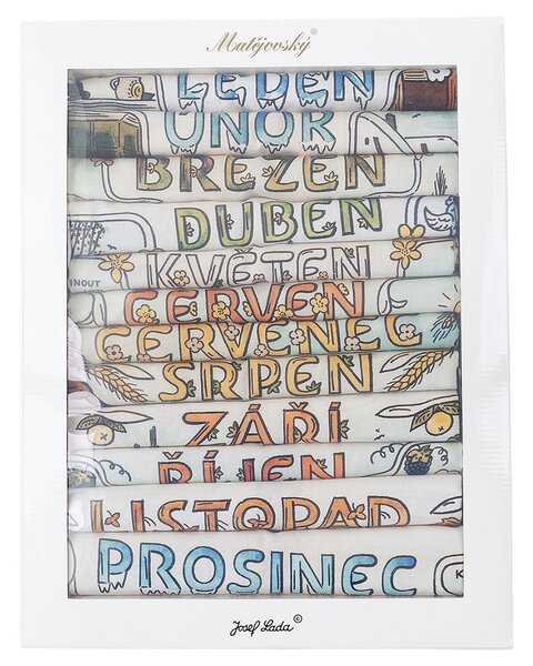 Kuchyňské utěrky Cyklus 12 měsíců: 12x 50x70cm