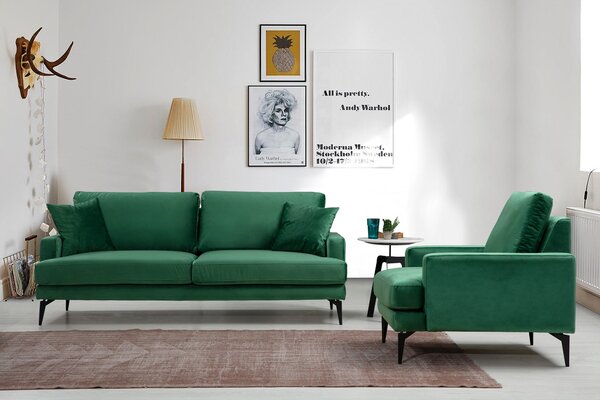 Relaxační křeslo Papirolla (zelená). Akce -23%