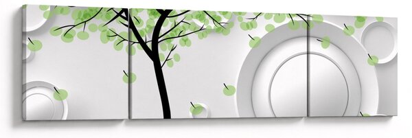 Obraz umělecké abstrakce (170x50 cm)