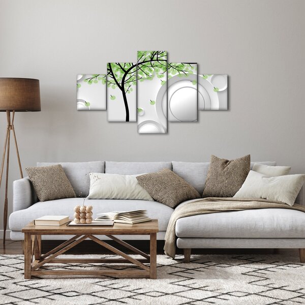Obraz umělecké abstrakce (125x70 cm)