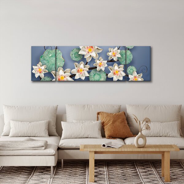 Obraz leknínů (170x50 cm)