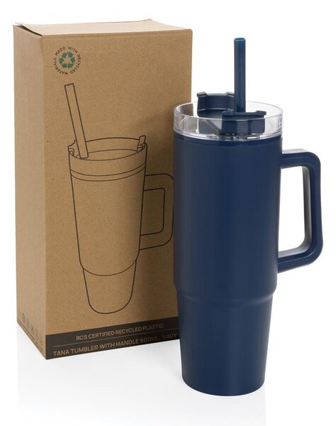 Velký cestovní hrnek Tana, 900ml, XD Design, modrý