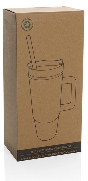 Velký cestovní hrnek Tana, 900ml, XD Design, modrý