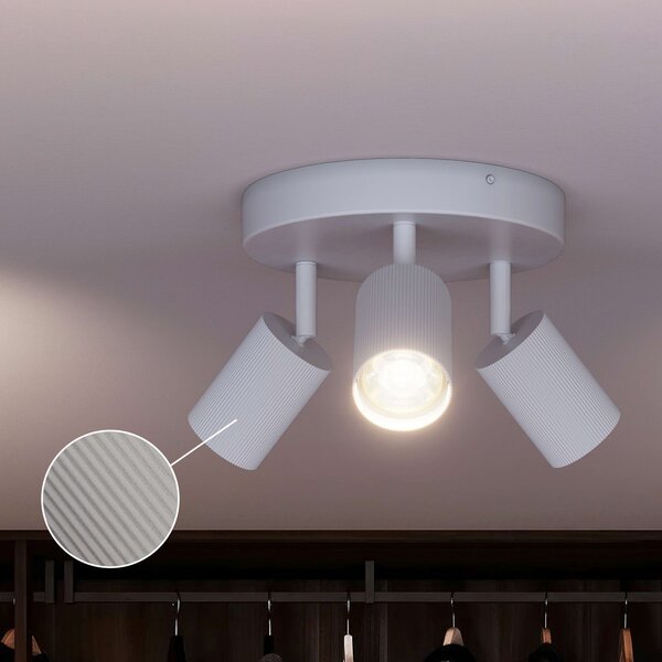 Wyatt LED bodové svítidlo 3×5W, na desce, AC 220–240, bílá