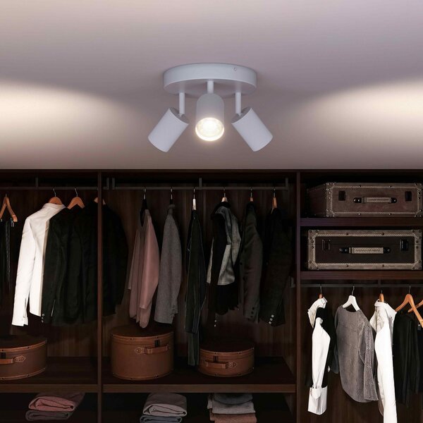 Wyatt LED bodové svítidlo 3×5W, na desce, AC 220–240, bílá