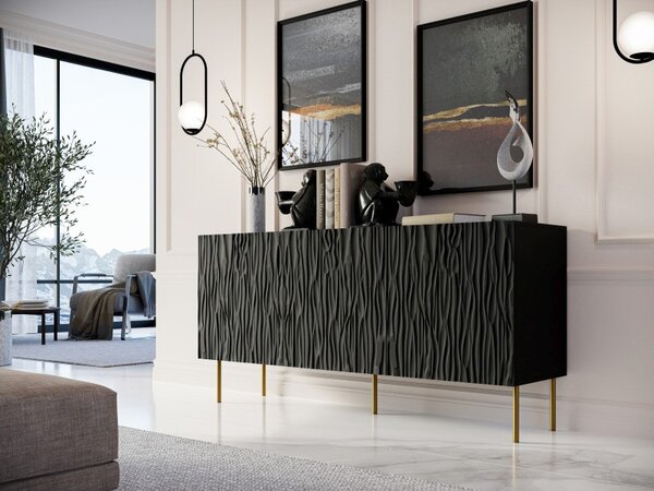 HALMAR Komoda Jungle 152 cm černá