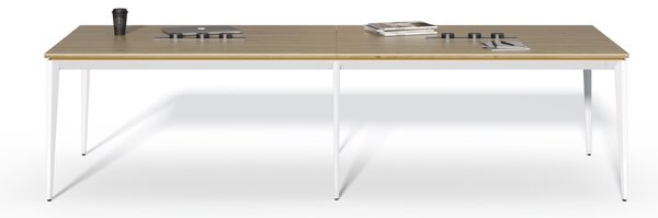 Jednací stůl Houseland Profit Meet 02 se 6 zásuvkami 300 cm dub přírodní