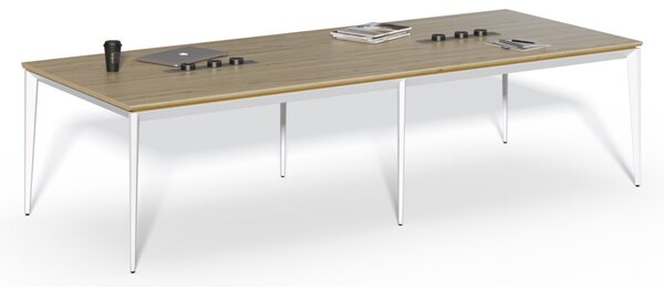 Jednací stůl Houseland Profit Meet 02 se 6 zásuvkami 300 cm dub přírodní