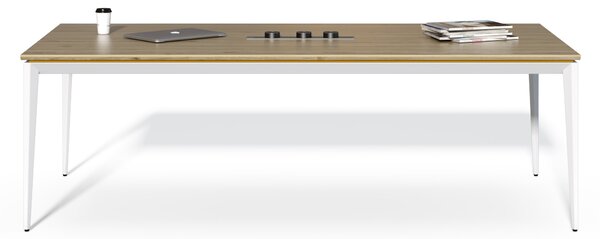 Jednací stůl Houseland Profit Meet 01 se 3 zásuvkami 240 cm dub přírodní
