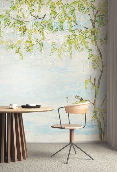 Vliesová fototapeta na zeď, květiny, stromy, Vistárie, DG4PAT1022-260, Wall Designs IV, Khroma by Masureel
