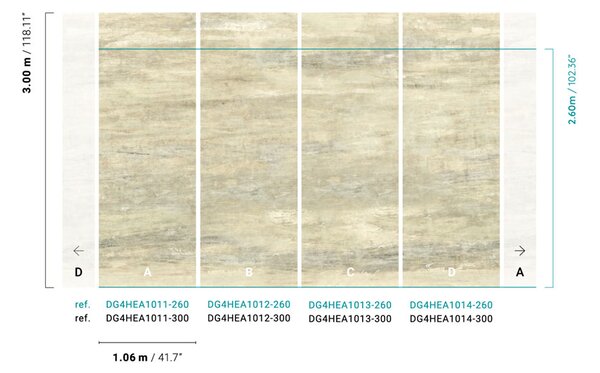 Abstraktní vliesová fototapeta na zeď, DG4HEA1011-260, Wall Designs IV, Khroma by Masureel