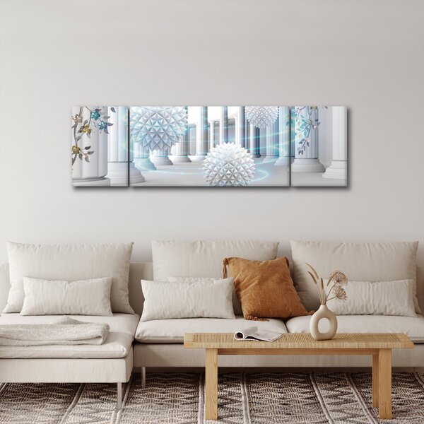 Abstraktní obraz v antickém stylu (170x50 cm)