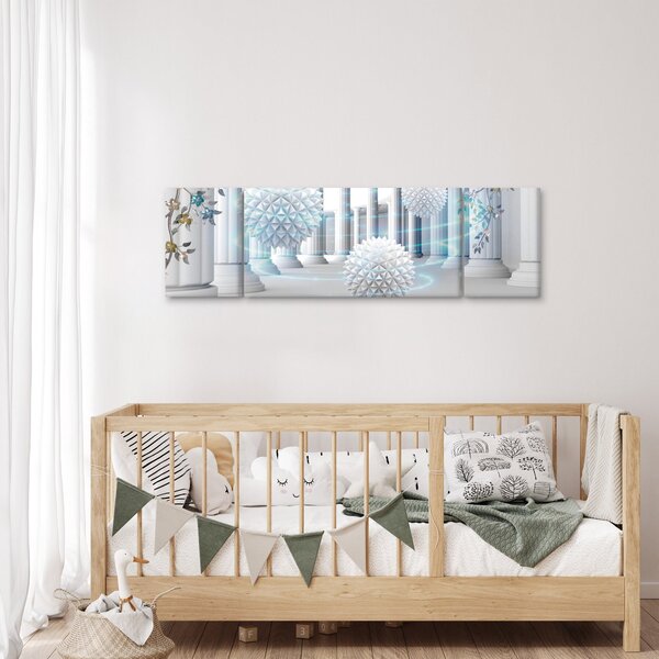 Abstraktní obraz v antickém stylu (170x50 cm)