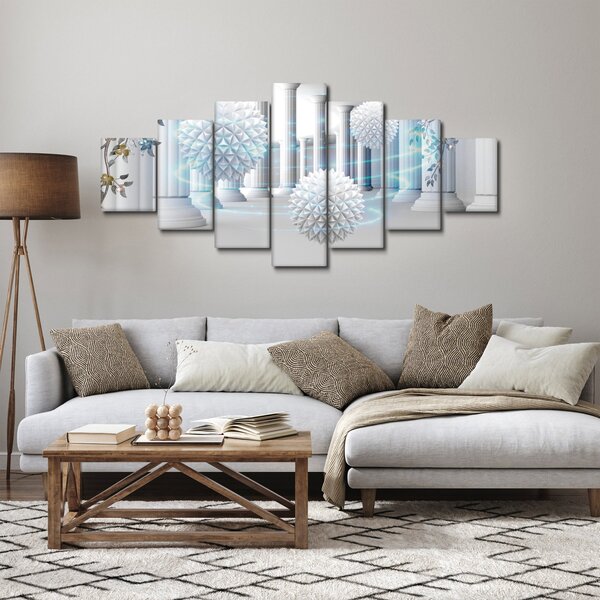 Abstraktní obraz v antickém stylu (210x100 cm)