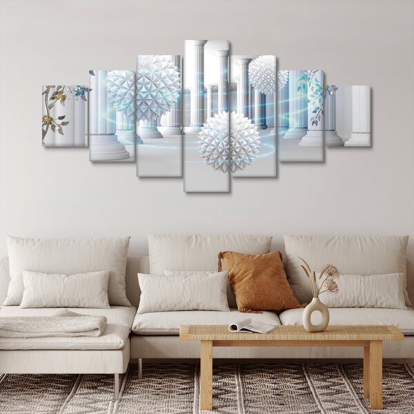 Abstraktní obraz v antickém stylu (210x100 cm)