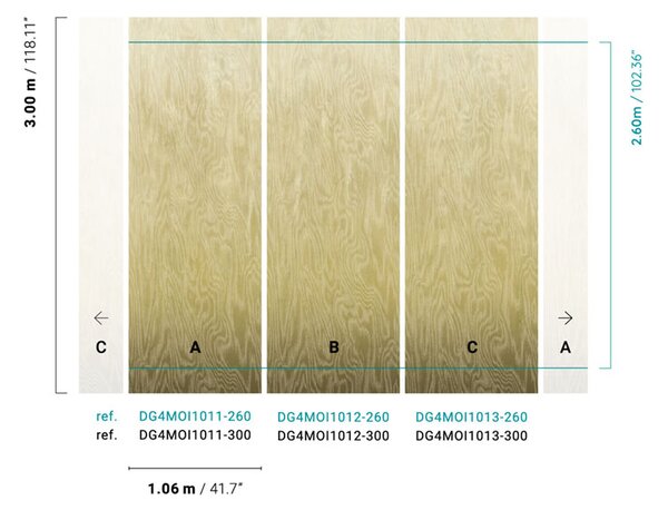 Vliesová fototapeta na zeď, Moiré, DG4MOI1012-260, Wall Designs IV, Khroma by Masureel